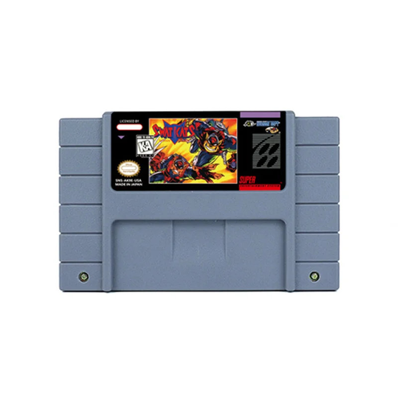 

The Radical Squadron - SWAT Kats Action Game for SNES 16 BitRetro Cart Children Gift