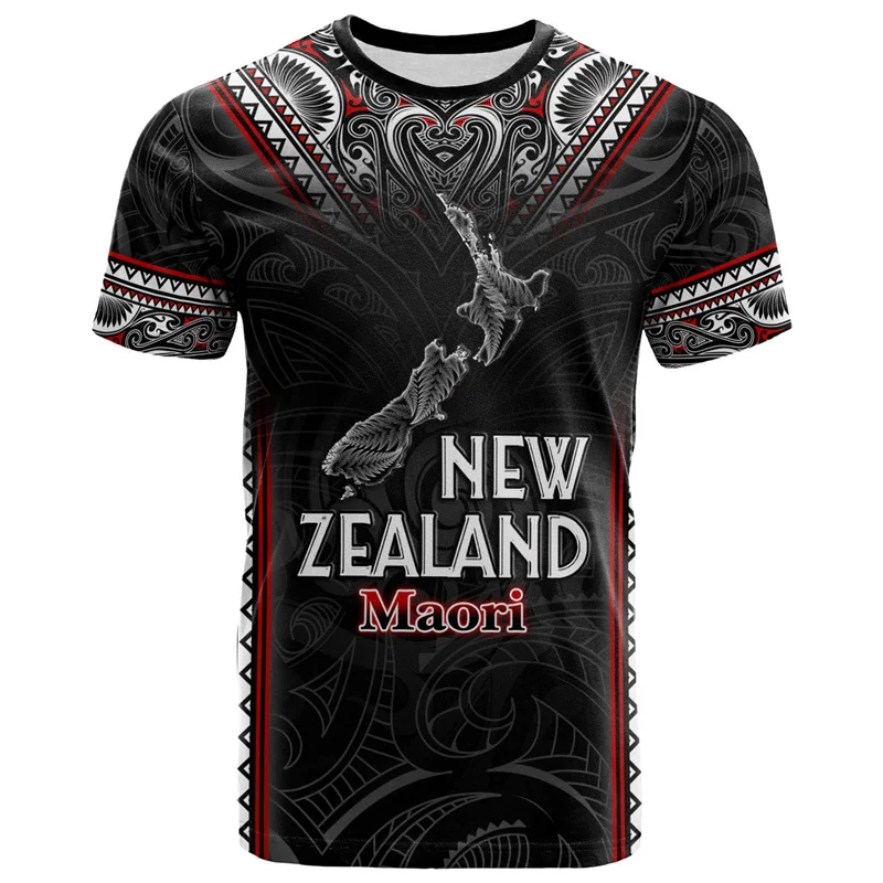 3D New Zealand Maori Rugby Ball Printed T Shirt Sports Fitness Quick Dry T-shirts For Men Kid Fashion Hawaiian Gym Clothing Tops