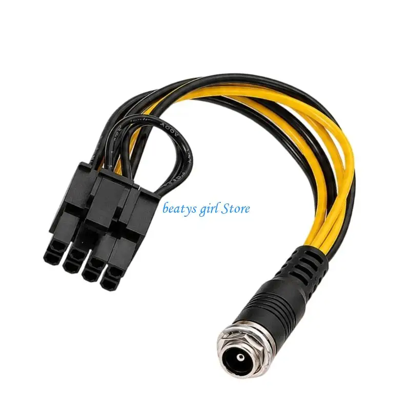 C7AB Reliable DC5525 To 6Pin 8Pin Graphics Card Power Extension Cable 12V Input