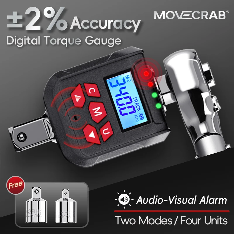 MoveCrab Digital Torque Adapter Kit 1/2