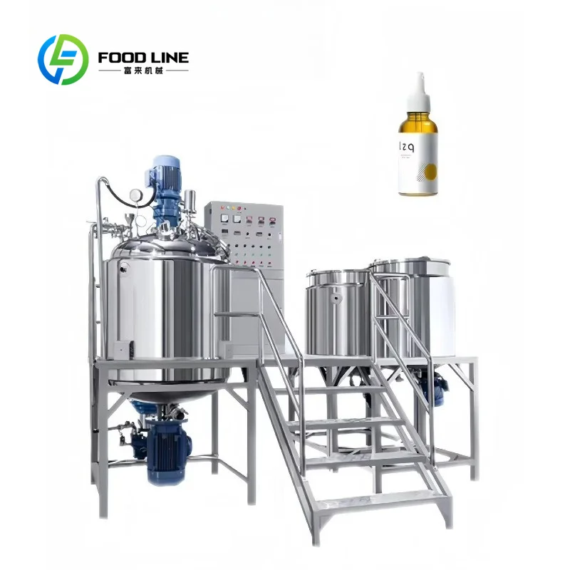 customized Commercial Vacuum Homogenizer 500L High Speed Mixer for Cream and Ointment Manufacturing