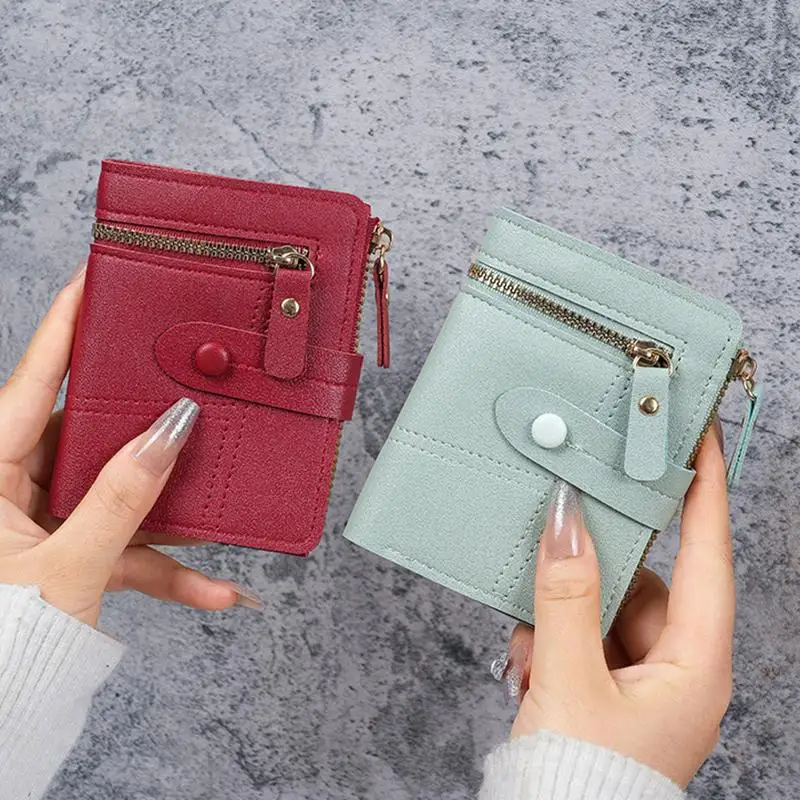 Schlanke Damen-Geldbörse aus PU-Leder mit Reißverschluss-Münzfach und mehreren Kartenfächern, perfekt für den täglichen Gebrauch, Outdoor-Einkäufe und Reisen. – Detail 15