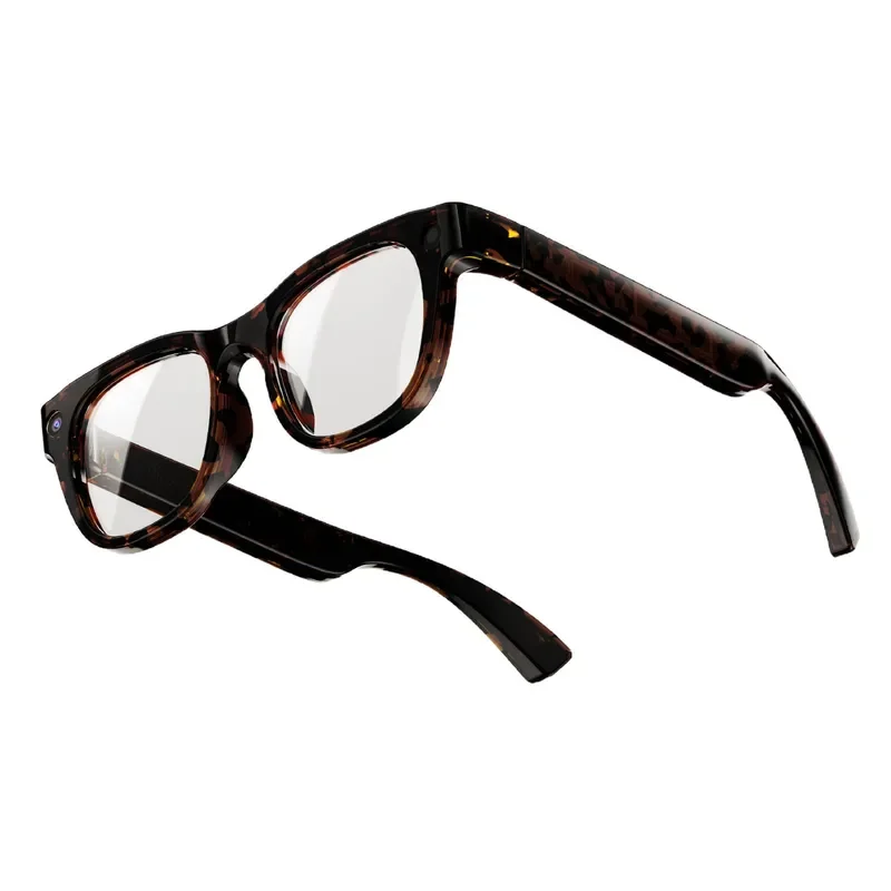HS600 Pro Smart Glasses 13MP Camera AI Object Recognition Real Time Translation Tortoiseshell Frame Hands Free Video