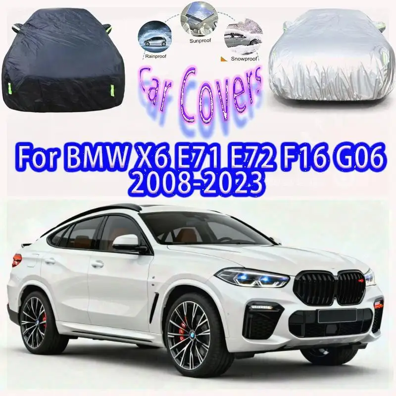 

For Outdoor Protection Waterproof for BMW X6 2008 2023 Sunshade Dustproof Car Covers