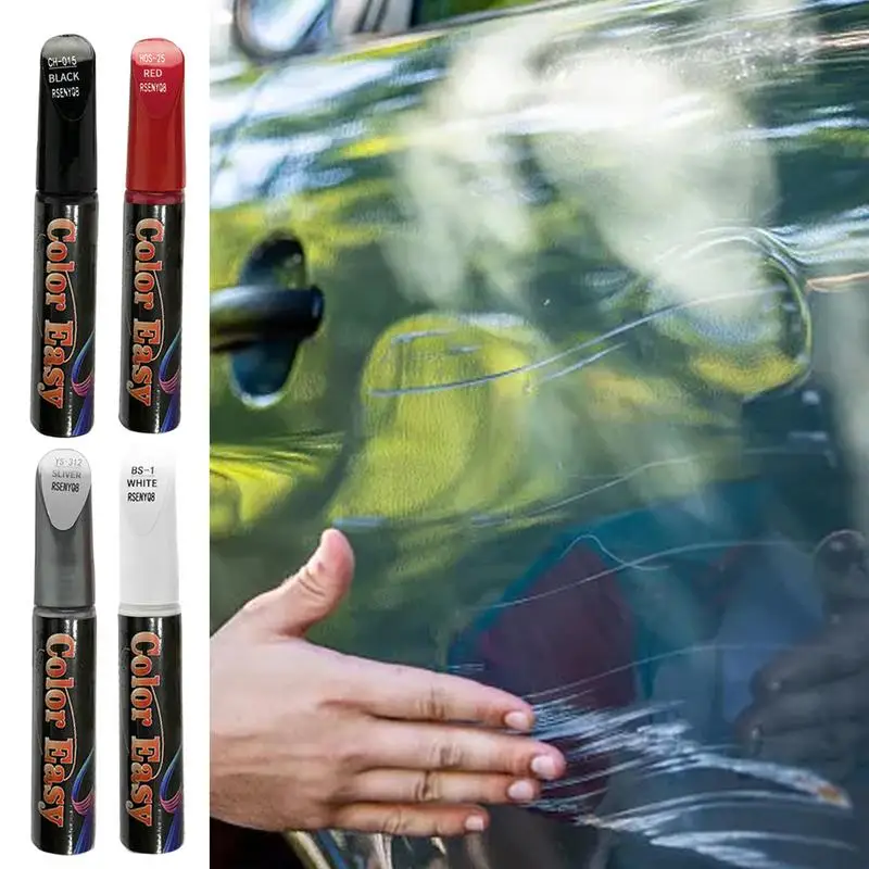 12ml vernice per auto graffi riparazione penna pennello pennarello impermeabile pennarello auto cura dei pneumatici Automotive mantenere nero bianco rosso grigio