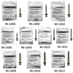 1Pcs Dental Orthodontic Micro Implants Mini Screw Self-Taping Anchorage mix sizes titanium alloy