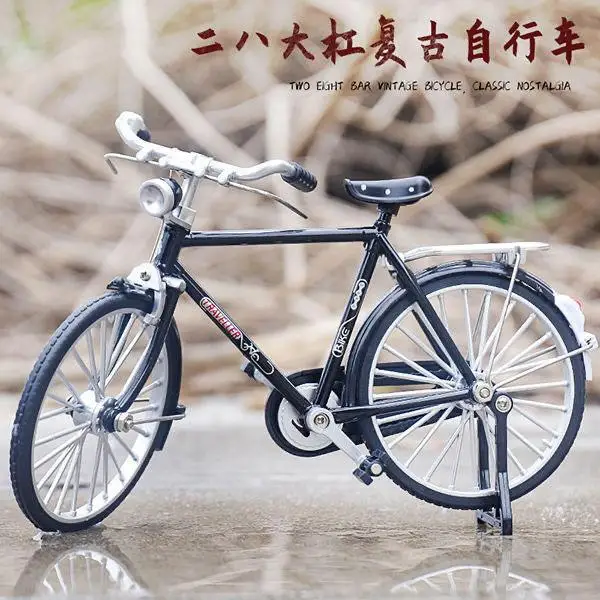 Eenvoudige Retro Demontage en Montage Versie Legering Fiets Model Montage Ornament Fiets 1:10 Model