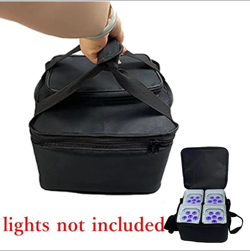 apenas bolsa para bateria sem fio dmx wifi remoto led casamento uplight 6x18w rgbwauv 6in1 led par luzes 01