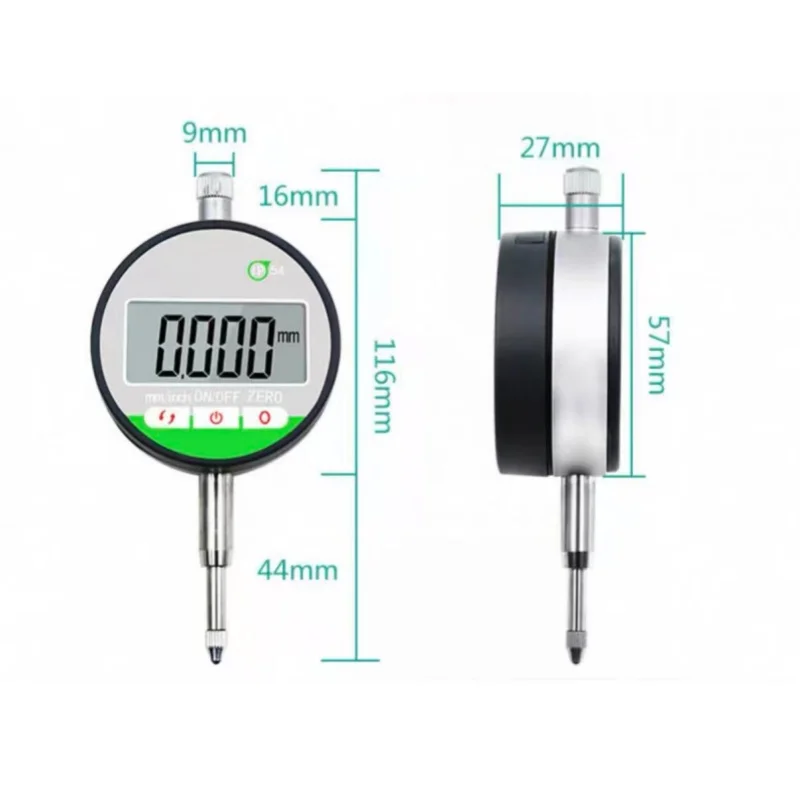 

IP54 Масловодонепроницаемый цифровой микрометр с сенсорным экраном 0,001 мм Электронный метрический/дюймовый циферблат 0-12,7 мм/0,5 дюйма