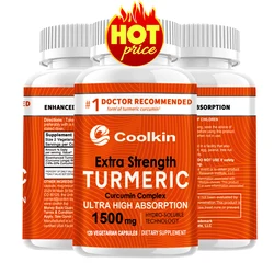 Turmeric Curcumin - Relieve Muscle and Joint Pain, Antioxidant, Immune, Heart, Brain, Skin, Digestion