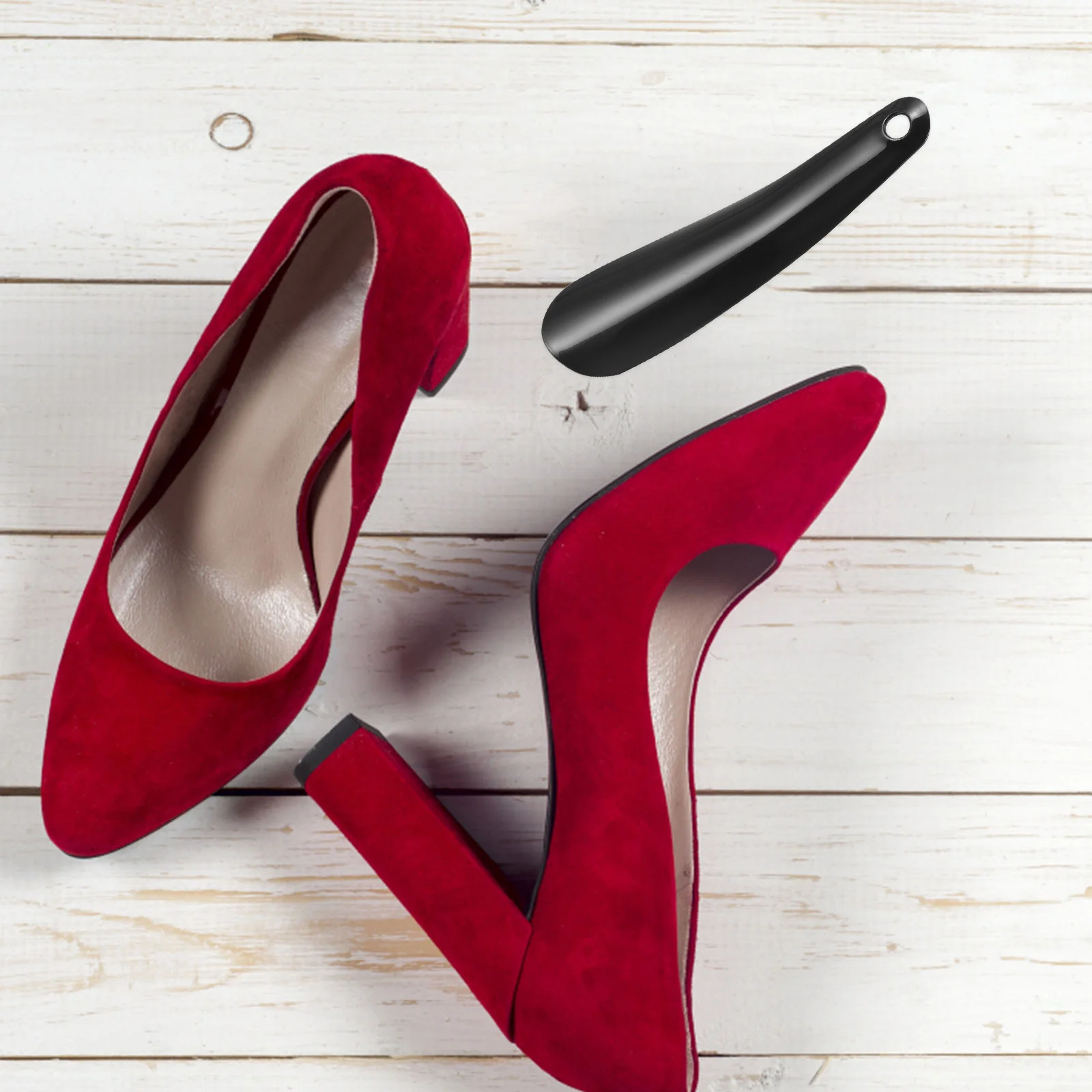 

Plastic Horn Short Handle Ergonomic Shoe Helper For Men Women Kids Easy Shoe Wearing Tool Travel Shoehorn Boot Hook