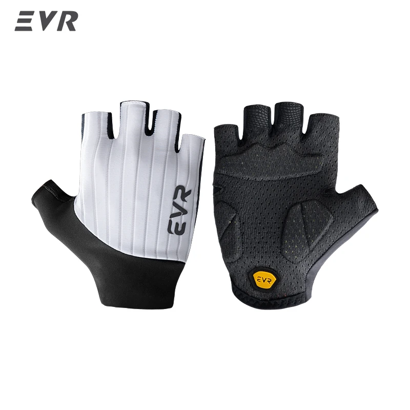 EVR Heren Zomer Fiets Handschoenen Halve Vinger MTB Racefiets Handschoenen Anti-Slip Schokabsorberende Gel Pad Fiets Handschoenen