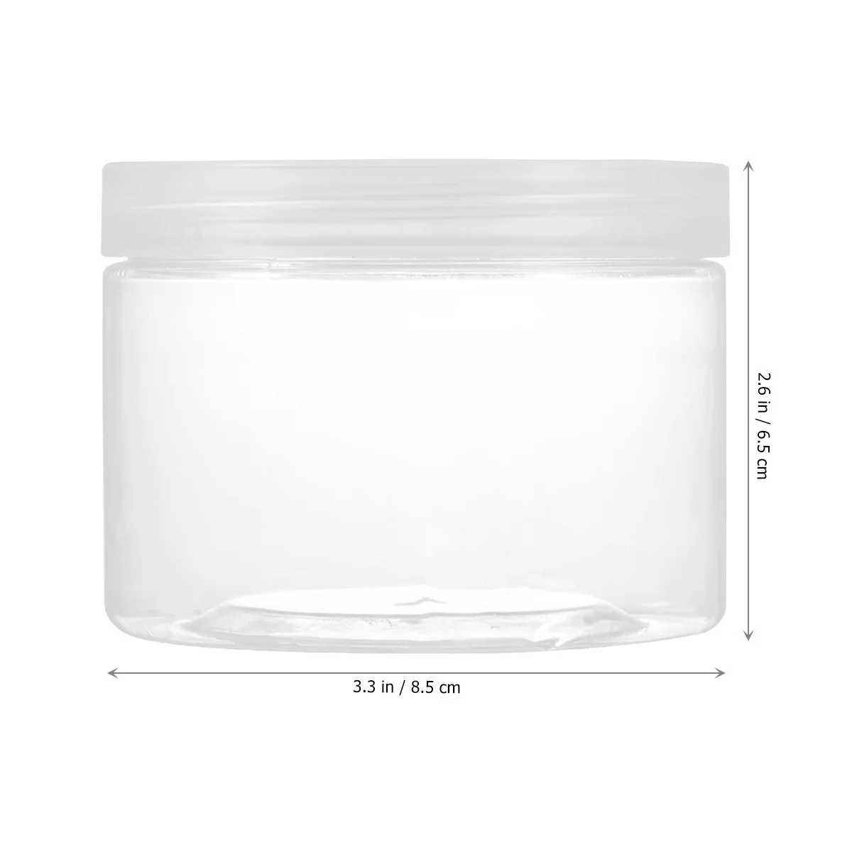 8 ชิ้น กระปุกเก็บของ ภาชนะพลาสติกใสสำหรับใส่เครื่องสำอางแบบพกพา ขนาดเล็ก สำหรับใส่ครีมและแป้ง