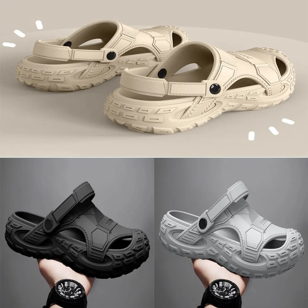 New popular item Men can wear Clog shoes outdoors in summer, which are non slip, breathable, odor proof, and non slip sandals