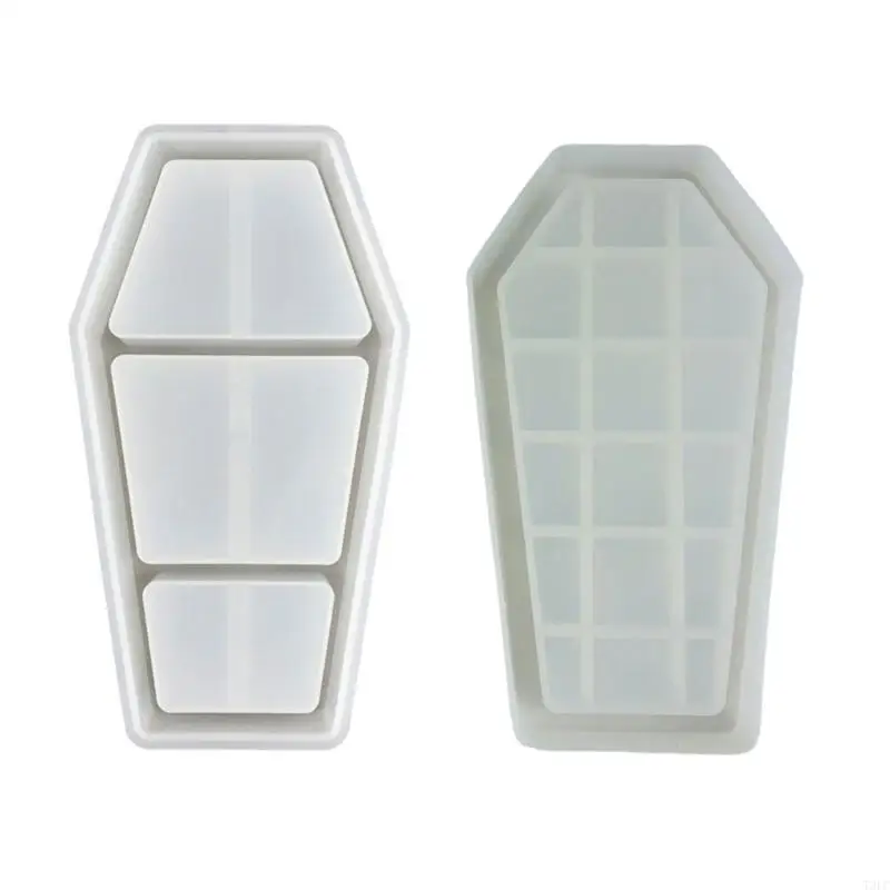 T3LC Coffin Shaped Resin Tray Molds for Making Jewelry Storage Tray Earrings Holder Tray