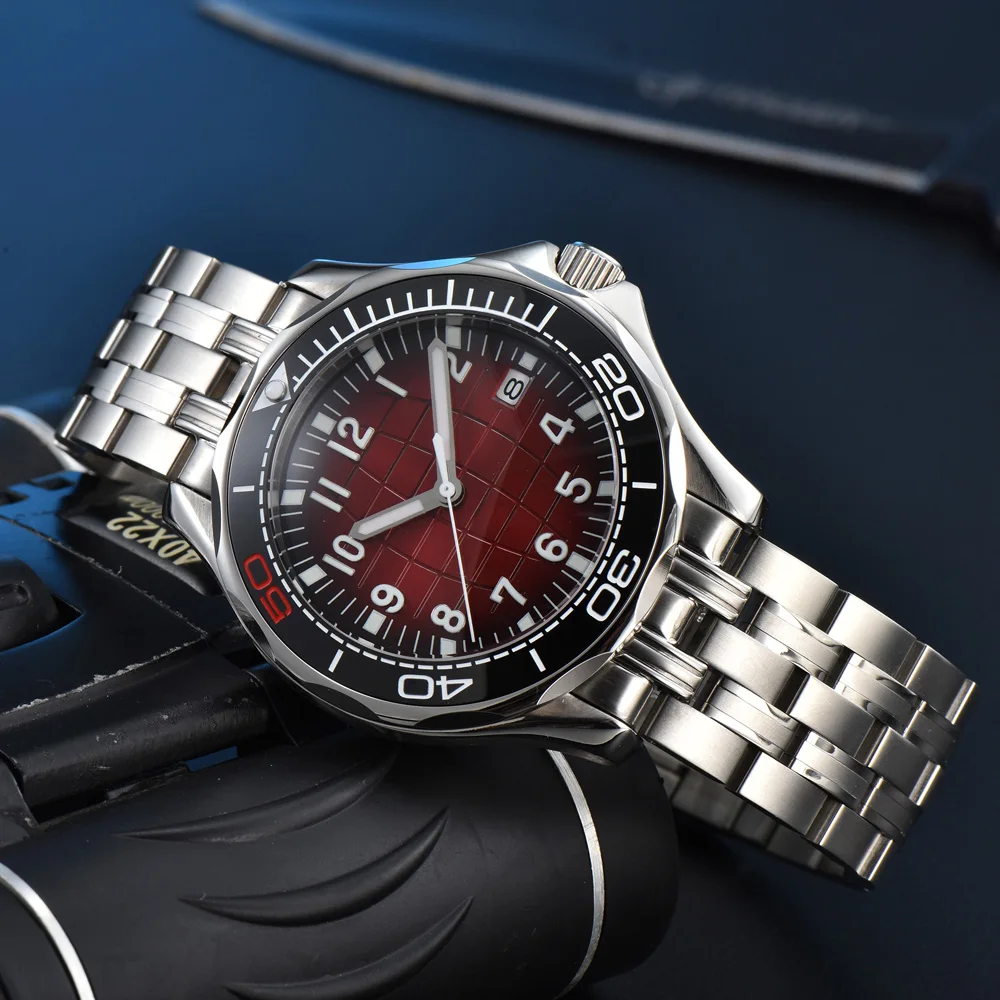Men\'s Automatic Mechanical Watch 41mm Stainless Steel Waterproof Case Ceramic Bezel Men\'s Fashion Business Watch
