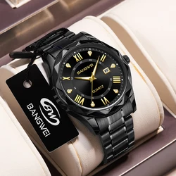 LIGE New Luxury Watch for Man Elegant Date Week Waterproof Luminous Men Watch Quartz Stainless Steel Sports Men's Watches reloj