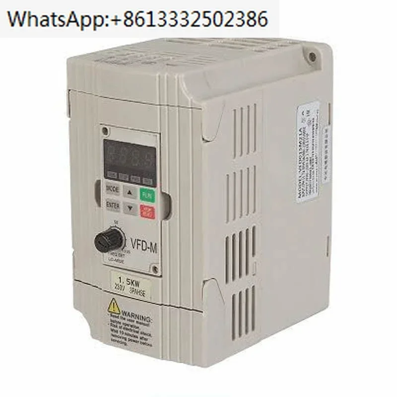

inverter VFD015M21A, 0.4KW /0.75KW/1.5KW, output frequency 0.1-400Hz carrier frequency up to 15kHz