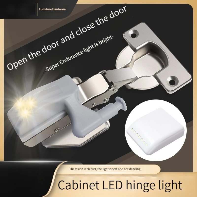 

Intelligent Hydraulic Induction Cabinet Lamp, Door is Bright Drawer, Wardrobe Lighting, Auxiliary Hinge Lamp