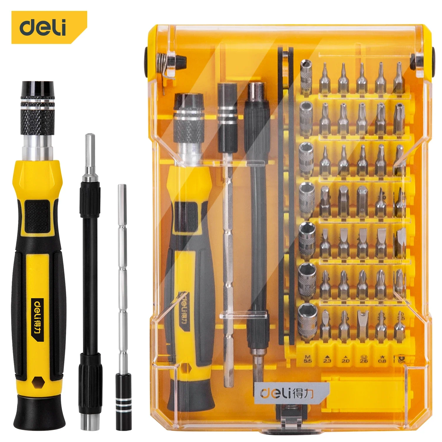 Deli 45 in 1 Precision Screwdriver Set Magnetic Screw Driver Electronics Repair Tool Kit for iPhone,Watch,Macbook,Xbox,PC