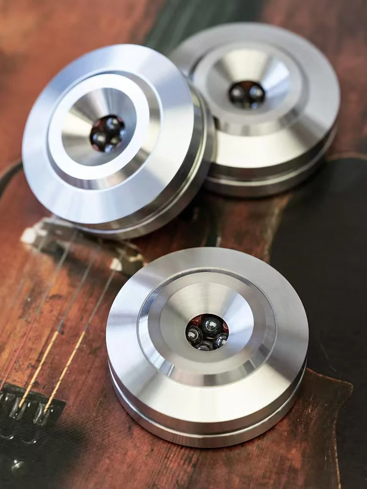 

Stainless Steel Ceramic Damping Isolation Feet Stands Spikes HIFI Shock Absorber Pads for CD Player Bookshelf Floor Speakers