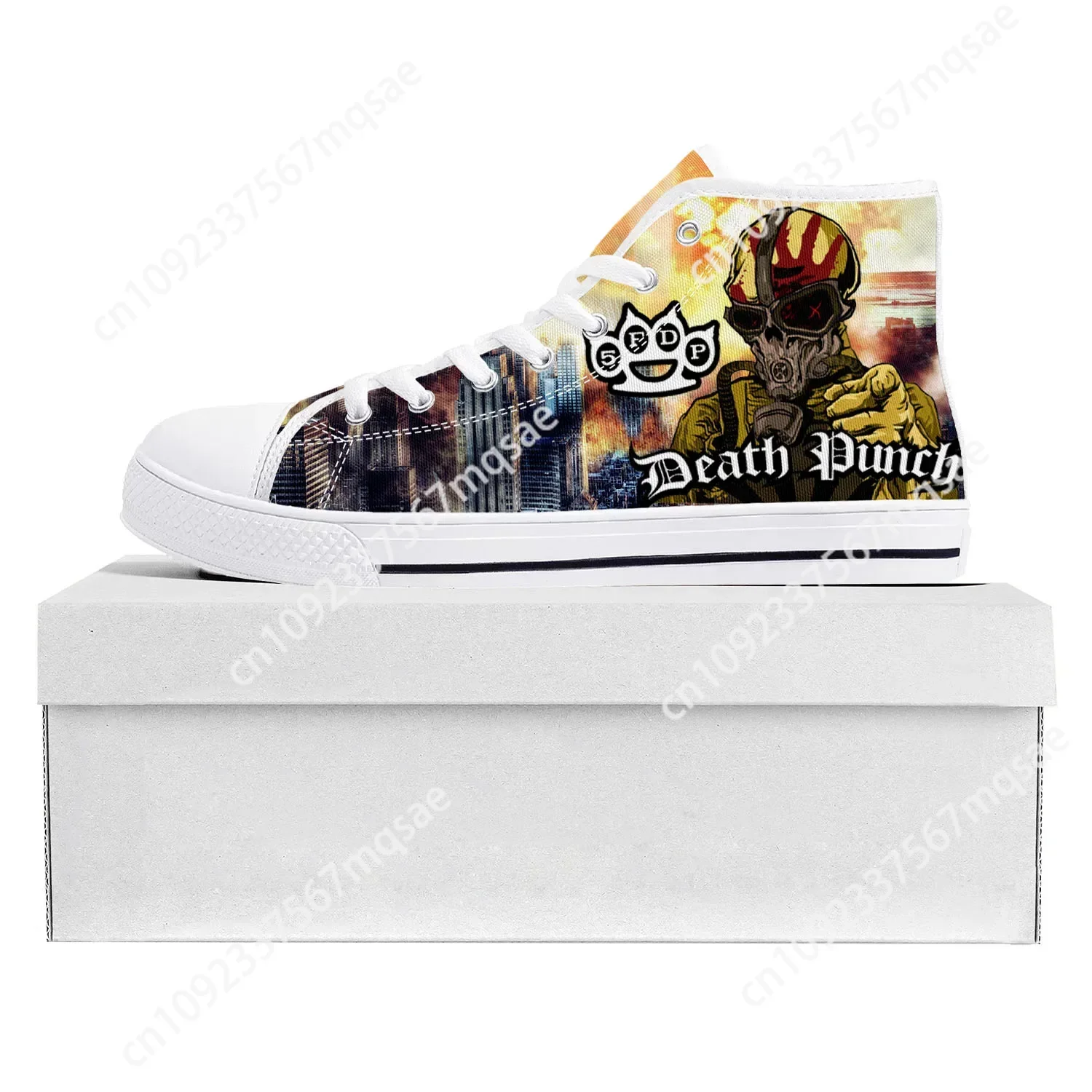 

Five Finger Death Punch Pop High Top High Quality Sneakers Mens Womens Teenager Canvas Sneaker Casual Couple Shoes Custom Shoe