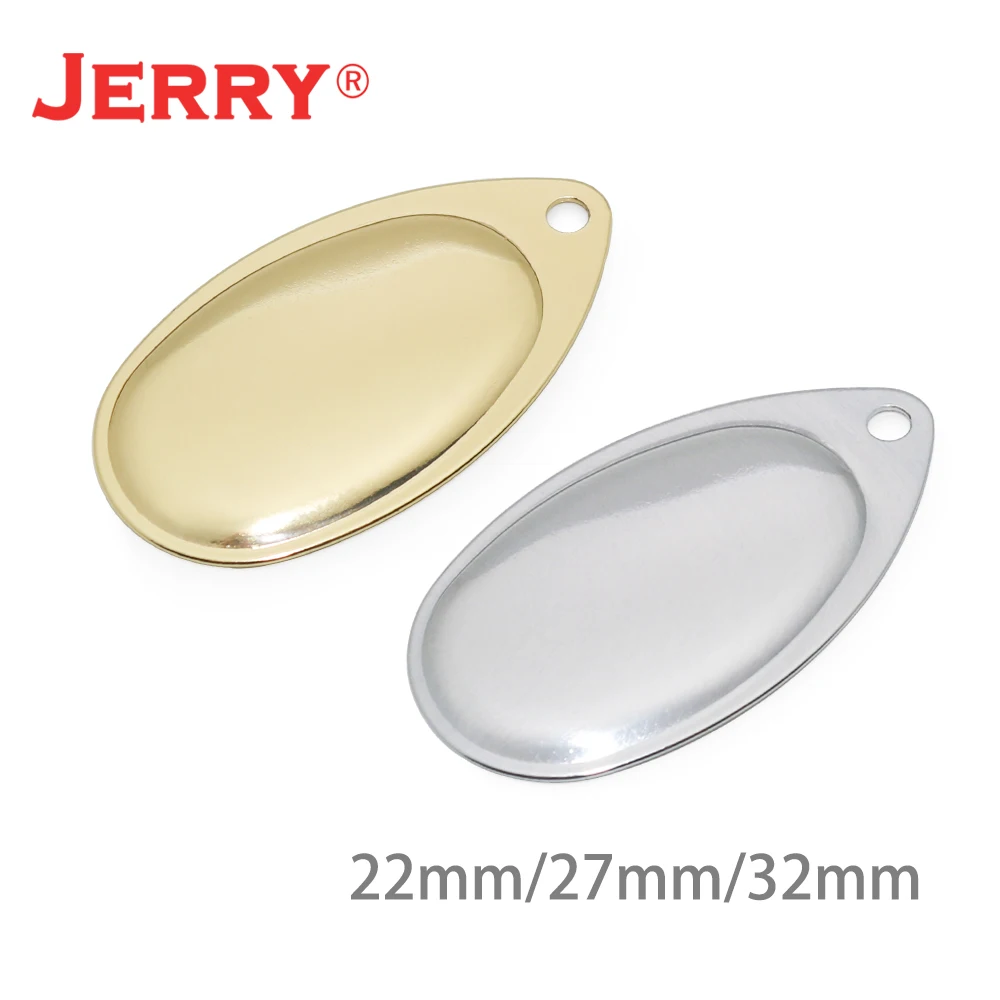 Jerry French Spinner Blades Nickel Brass Finish Freshwater Fishing Spoon Pike Salmon Bass Zander Lures