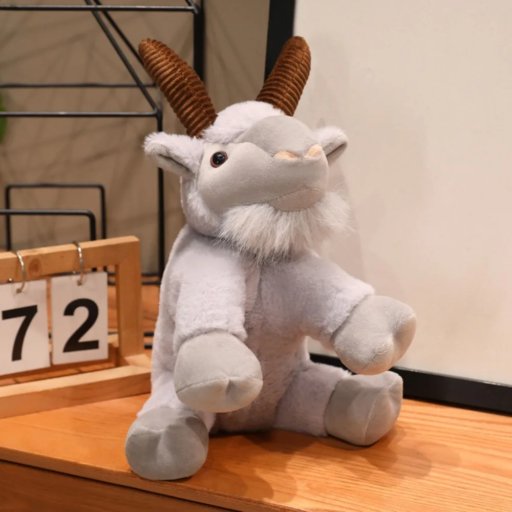 Realistic Look Realistic Goat Soft Big Horn Goat Goat Home Decor