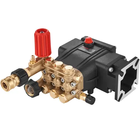 SucceBuy Pressure Washer Pump 3/4GPM Shaft Horizontal Triplex Plunger Replacement Power Washer Pumps Kit Compatible with Simpson