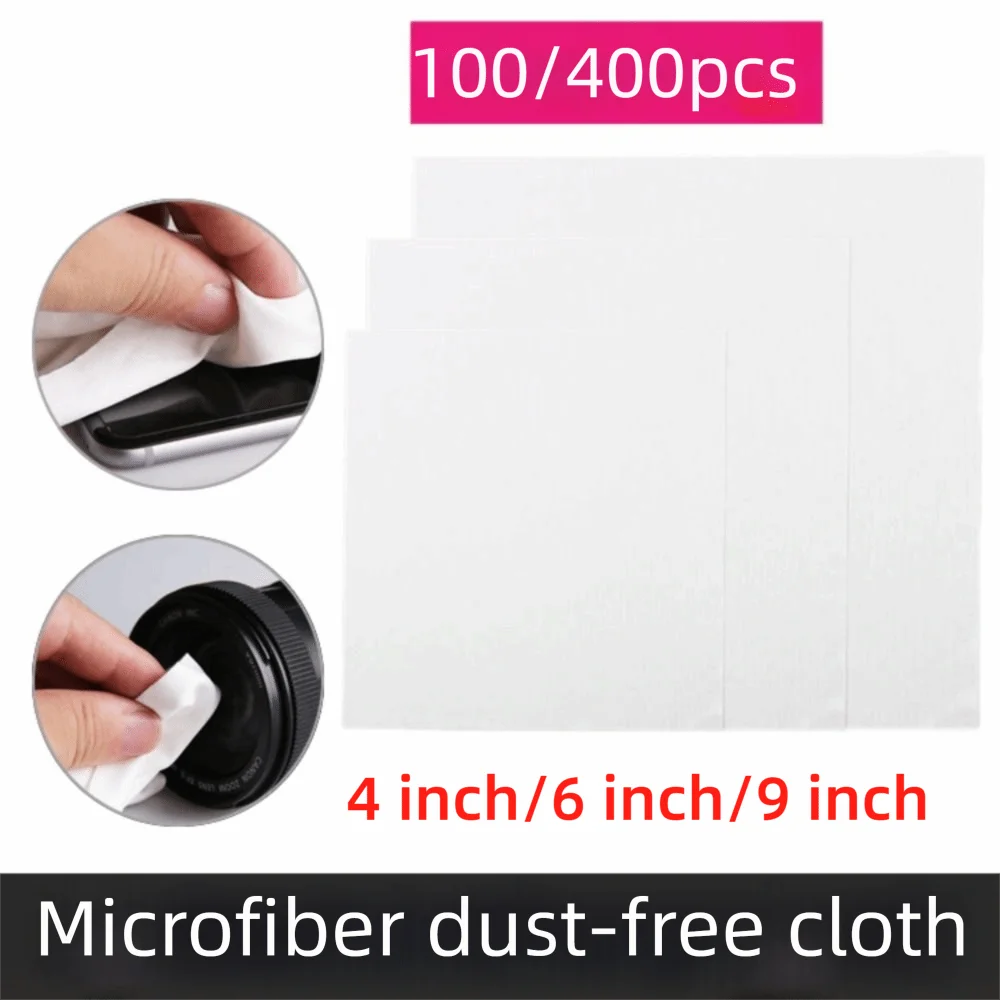 

Superfine Fiber Cleanroom Wipers 4/6/9 Inch Multi-purpose Non Dust Cloth Non-Scratch Super Absorbent Dust-free Cleaning Paper