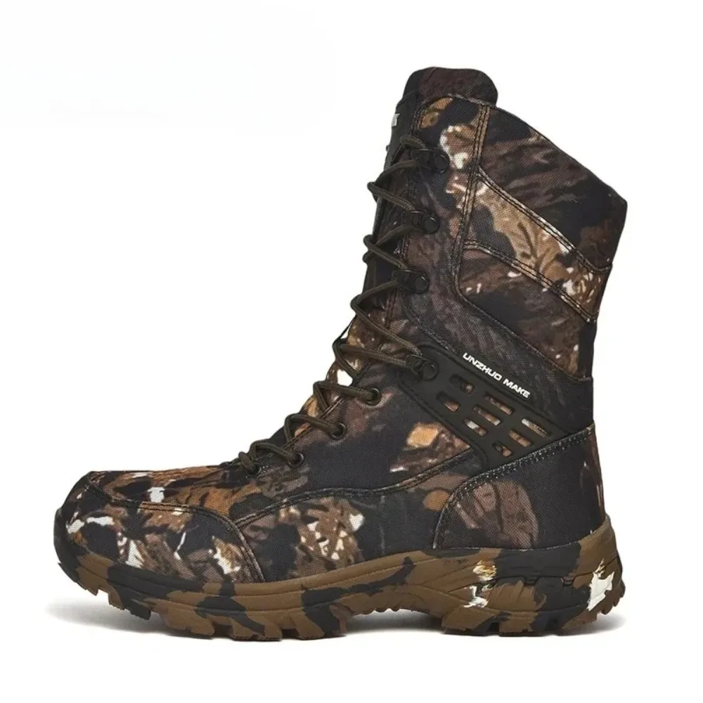 

2026 Men's Camouflage Tactical Boots Desert Waterproof Work Safety Shoes Mountaineering Shoes Ankle Boots Men's Outdoor Boots