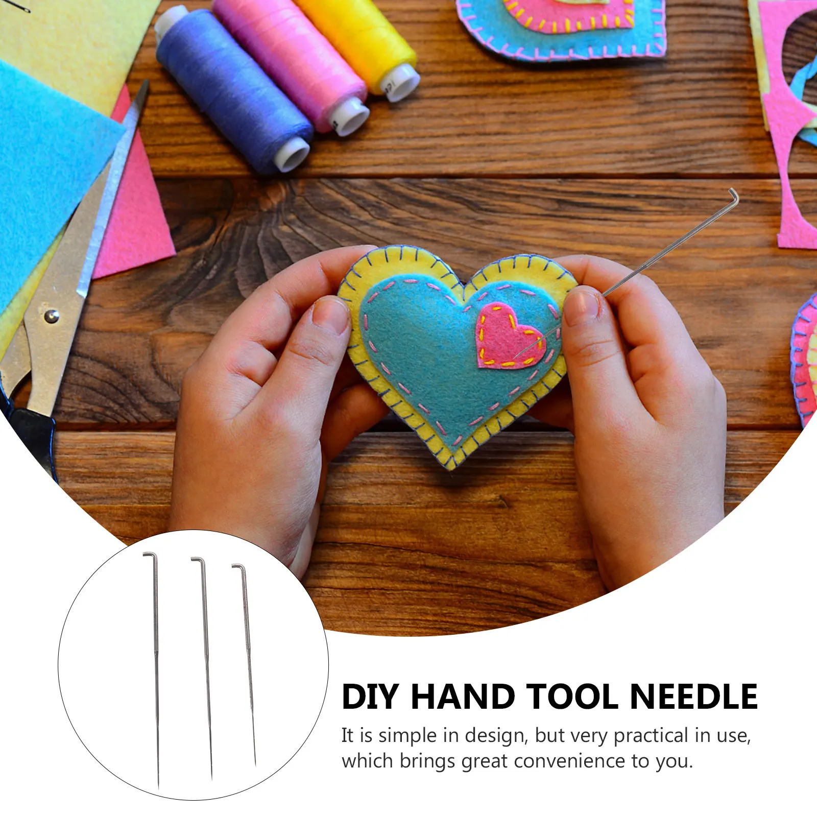

45pcs Needles Diy Felting Needle Kits Wool Punching Needle Felting Tools DIY Craft Hook Supplies Lightweight Portable