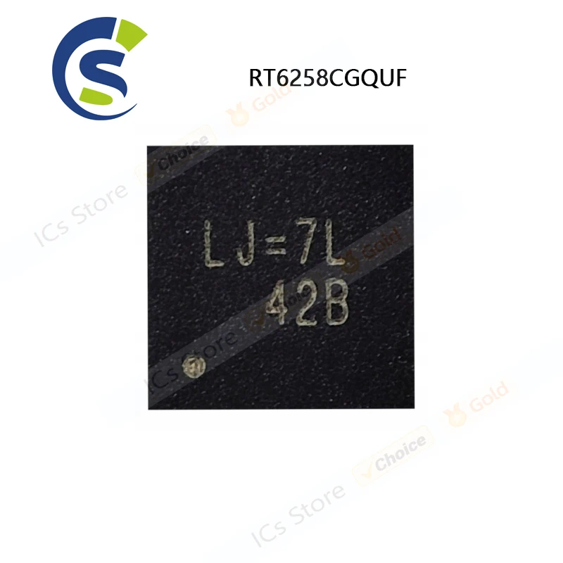 2-10PCS 100% New RT6258CGQUF RT6258CG RT6258C For Code: LJ=.. QFN-12 Chipset