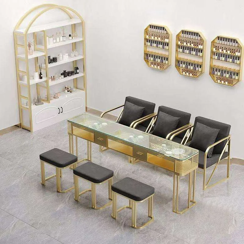 Professional Nail Art Salon Desk  Multifunctional Manicure Table with Organizer for Beauty Studio and Home