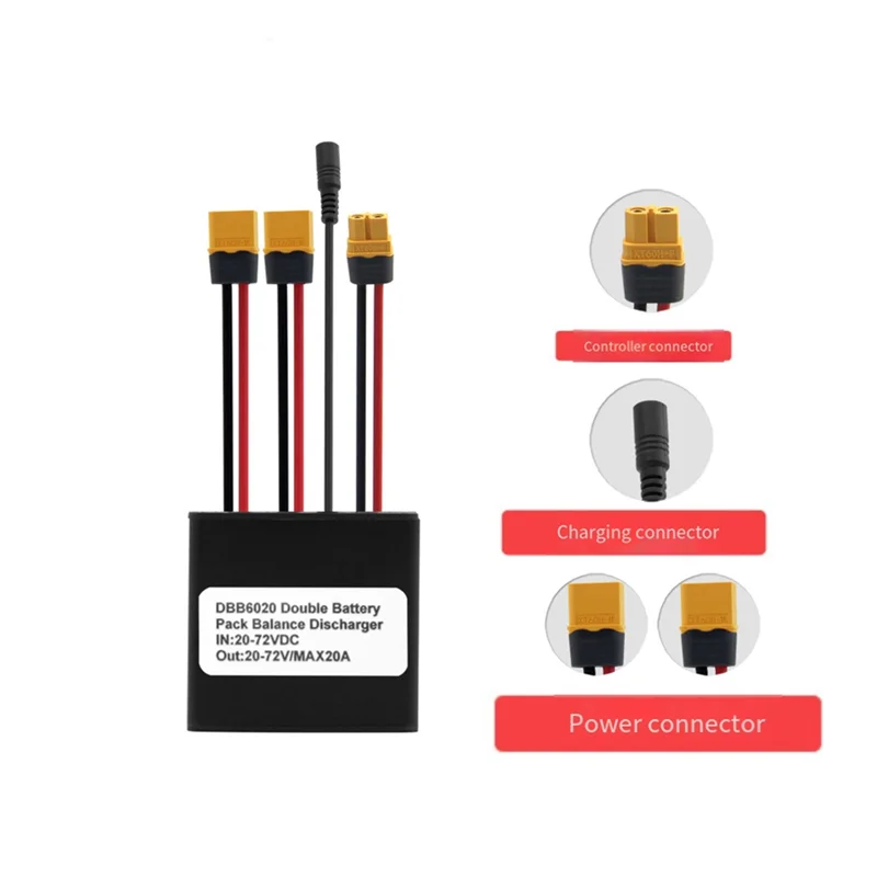 

A06F-Dual Battery Discharge Converter Connection Adapter 12V-72V Module Balanced Discharge