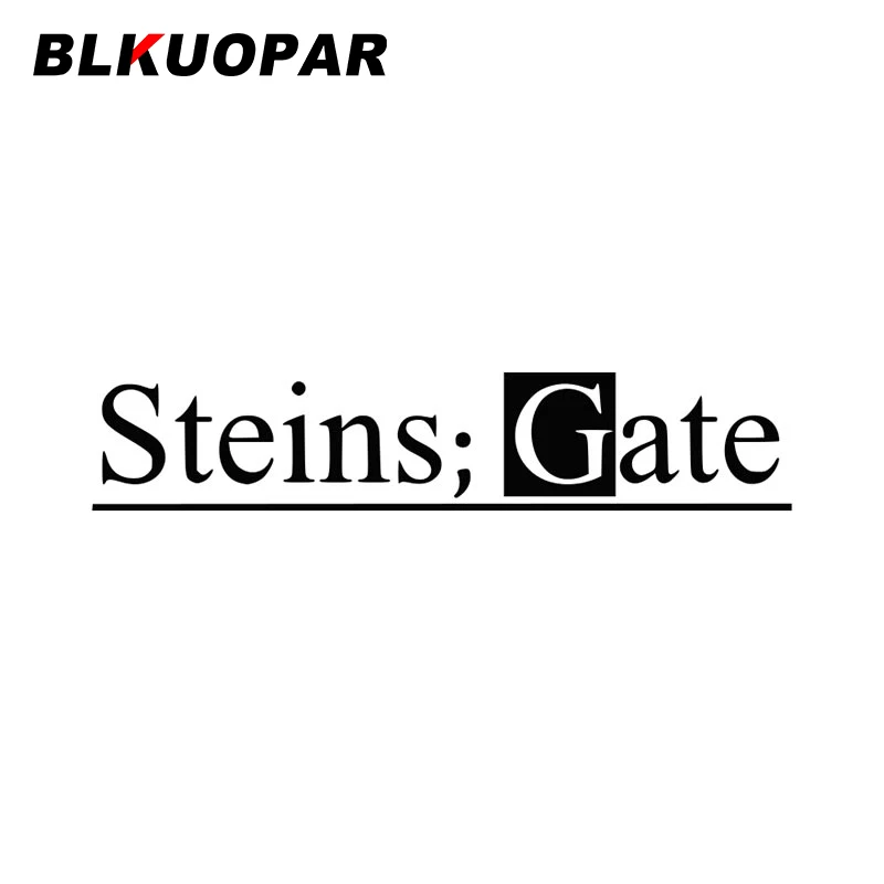 

BLKUOPAR Steins ворота Автомобильная наклейка аниме Водонепроницаемая устойчивая к царапинам графическая Наклейка окна высечка мотоцикл бампер автомобильные аксессуары