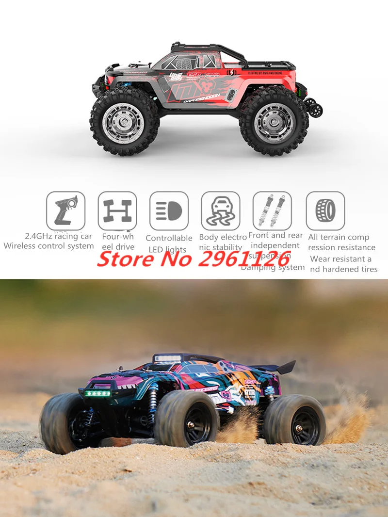 

90KM/H 1:12 4WD Brushless Off Road Remote Control Car ESP Self Stabiliz LED Lighting Professional Waterproofing RC Car Truck