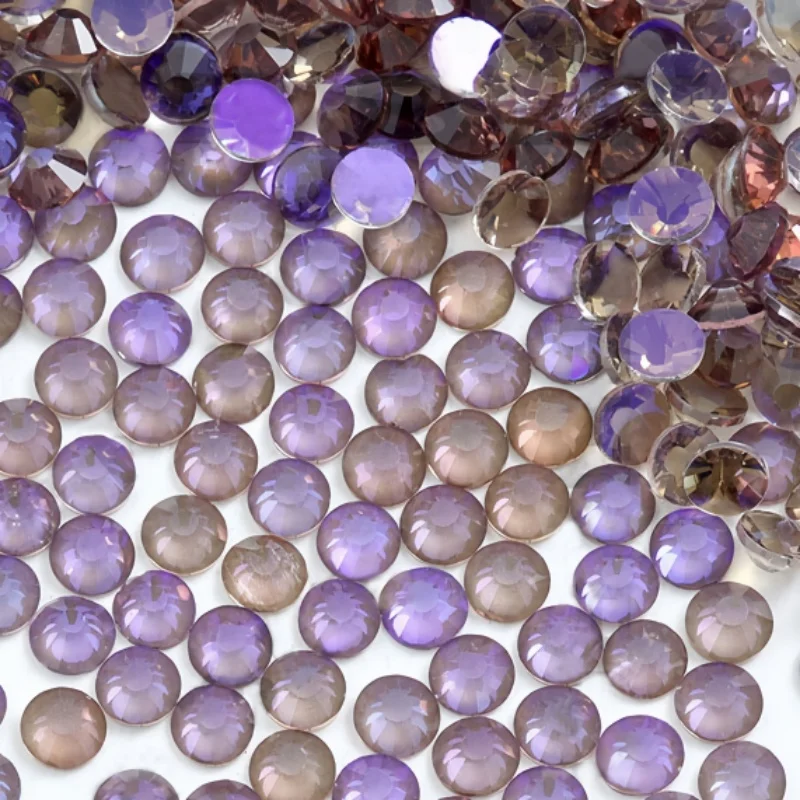 Purple Series Ss3-ss30 Non Hot Fix Rhinestones Flatback Strass Sewing & Fabric Garment Glittering Stones For Diy Decoration