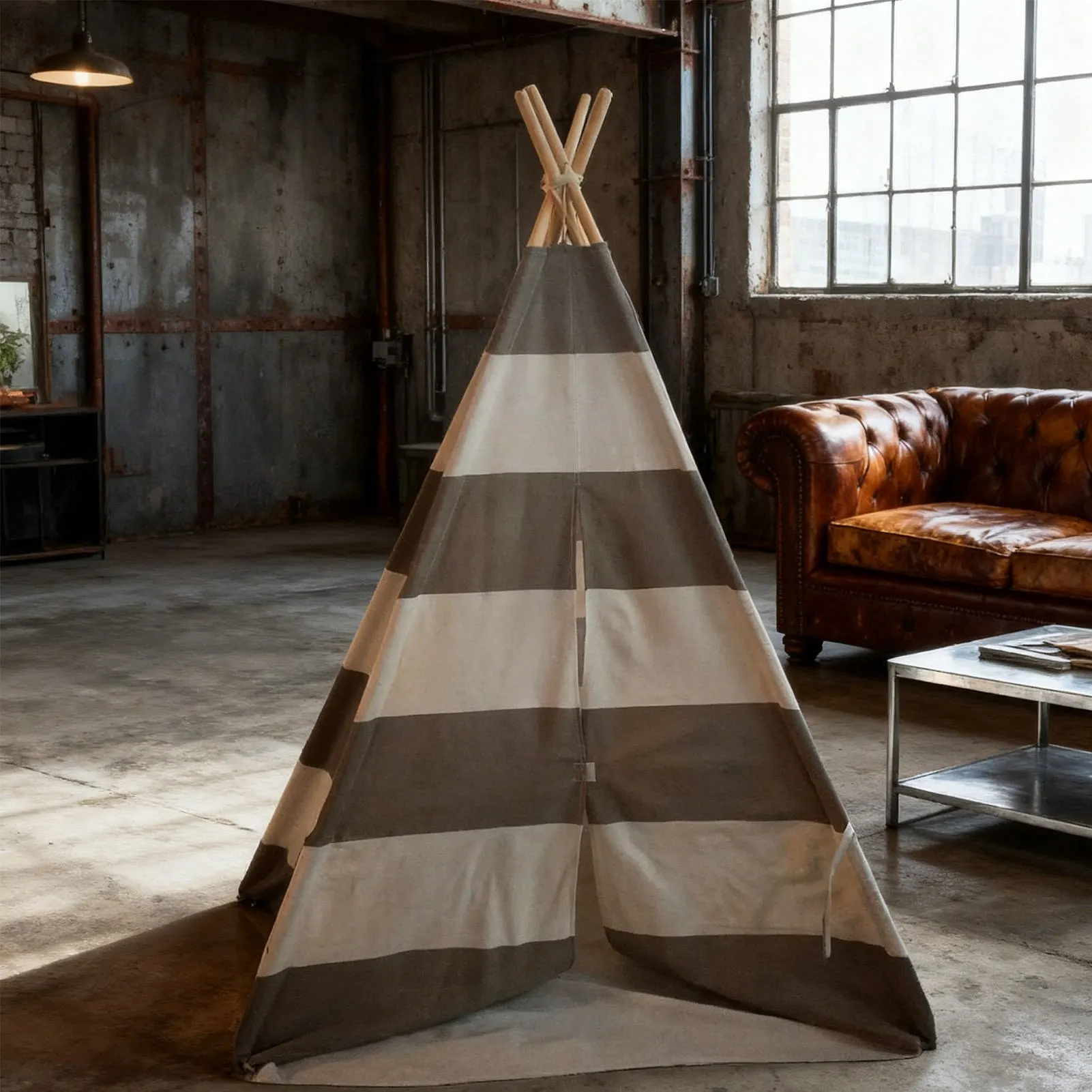 เต็นท์ทีปีสำหรับเด็ก เต็นท์ทีปีเด็ก เต็นท์เล่นเกมสำหรับเด็ก บ้านเล่นพกพาสำหรับเด็ก ใช้กลางแจ้ง ขนาด 120*120*145 ซม.