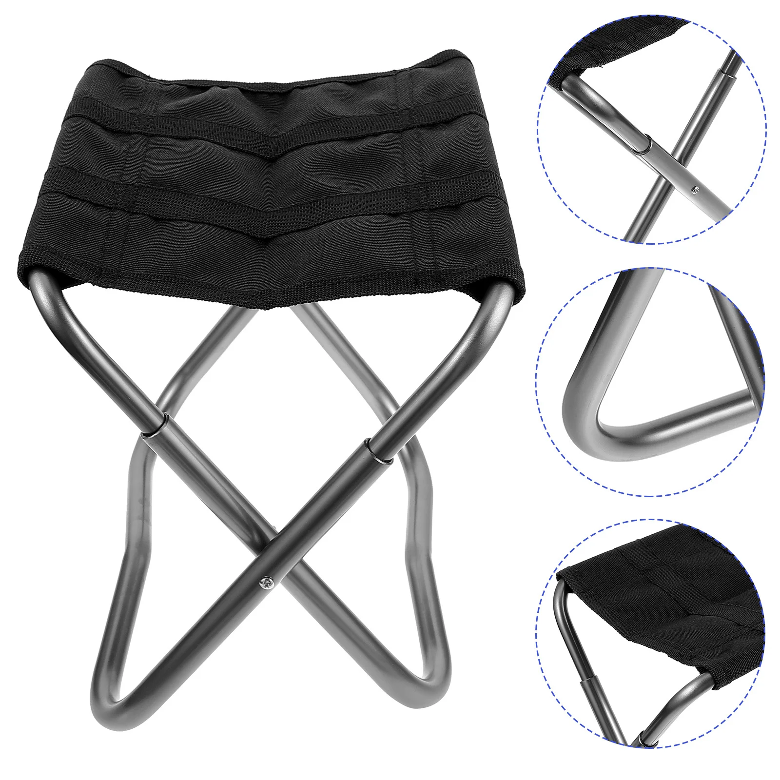 

Compact Portable Folding Stool Aluminum Alloy Lightweight Camping Chair Foldable Bench for Fishing Travel Outdoor Activities
