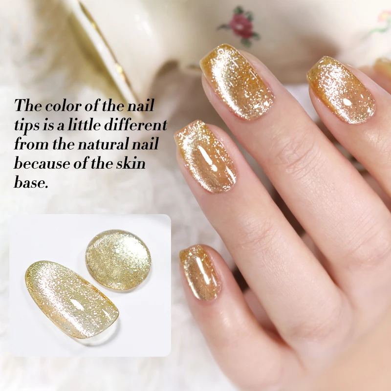 BORN PRETTY Gold Reflective Cat Magnetic Gel Nail Polish 10ml Super Sparkling Silver Red Soak Off UV LED Varnis Semi Permanent