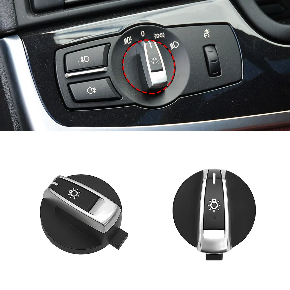 For BMW 5 6 7 Series X3 X4 Car Headlight Switch Button Light Control Panel Fog Light Switch For BMW F02 F10 F18 F07 F06 F25 F26