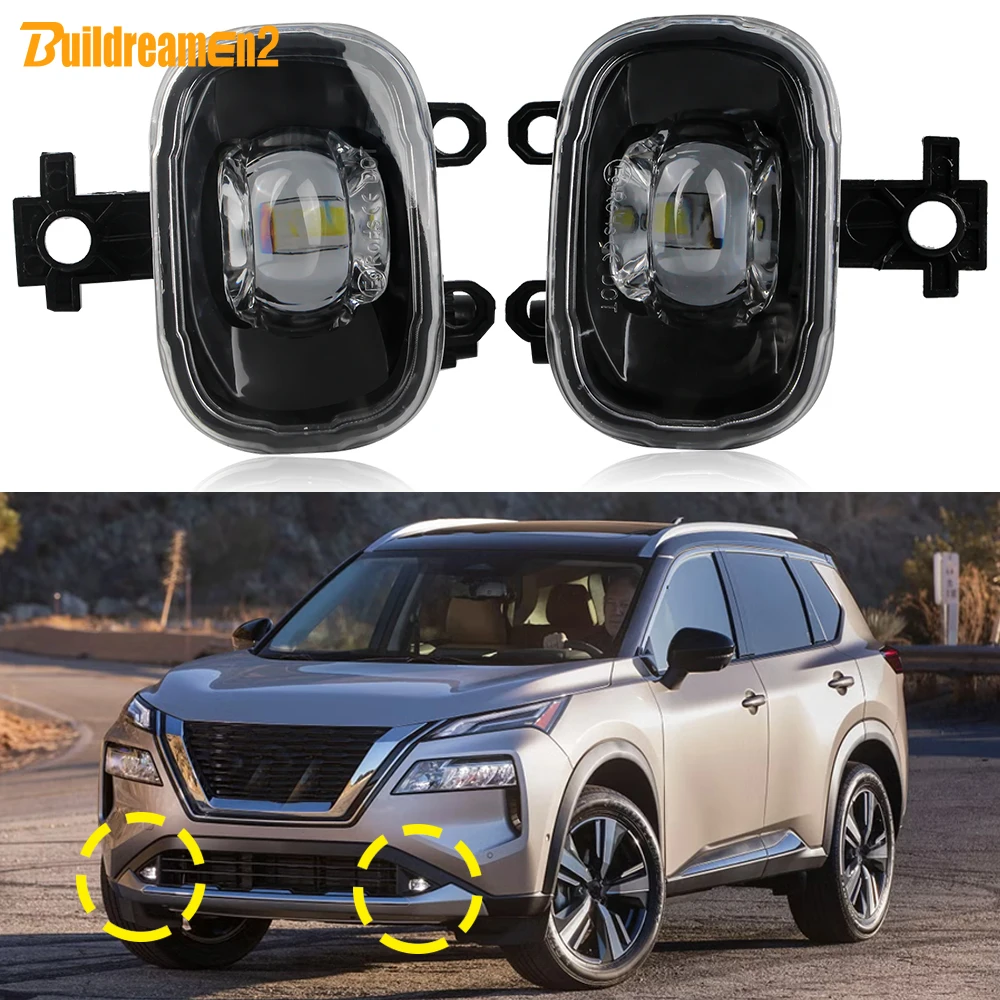

2 Pieces 30W 8000LM Car Canbus LED Fog Light Assembly DRL H11 For Nissan X-Trail Xtrail Rogue T33 2021 2022 2023 2024 2025