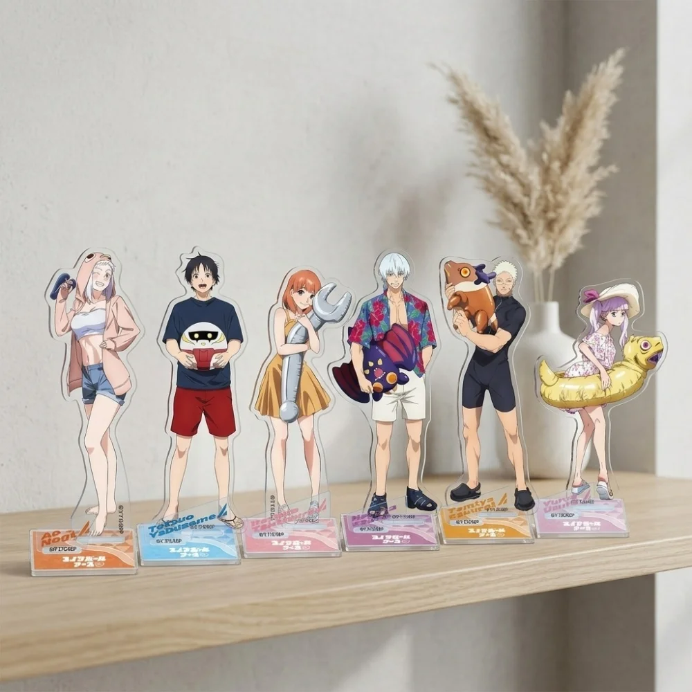 Cute Anime Snowball Earth Acrylic Standee 15cm Hot Pool Nayuta Aoi Tetsuo Figure Desktop Ornament Birthday Gift Fans Keychain