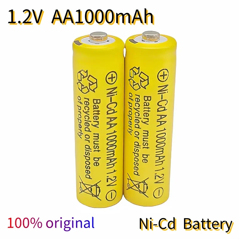 18650 Original 1.2V AA1000mAh Ni-Cd high-quality rechargeable battery lpega rechargeable battery suitable for watches toys etc