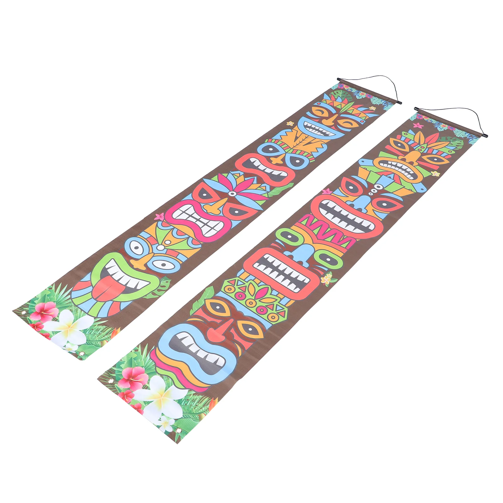 Hawaiian Banner Party Decorations Luau Supplies Emblems Hanging for Door Carnival Decorate