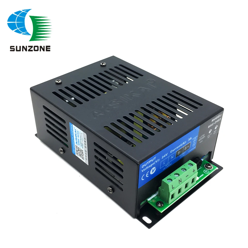 BAC06A BAC03A AISIKAI 3A 6A Generator Battery Charger Power Switch Supply AC To DC 12V 24V