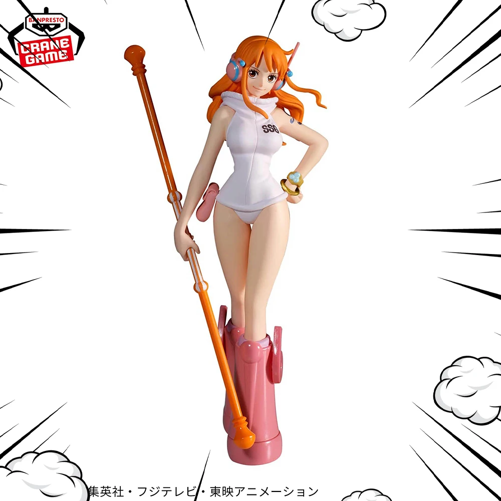 

In Stock Original BANPRESTO THE Departure Egghead Nami Figure Anime Model One Piece Figure Genuine Toy