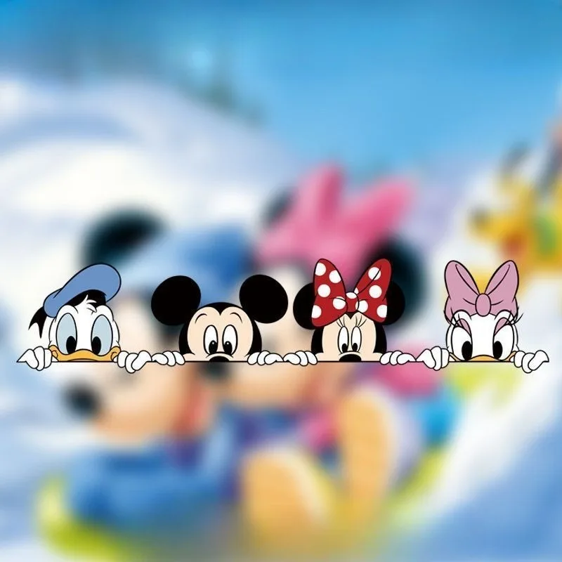 Novo mickey minnie bonito adesivo de carro cobrindo arranhões cobrindo desenho animado adesivo de corpo personalizado criativo adesivo à prova d'água