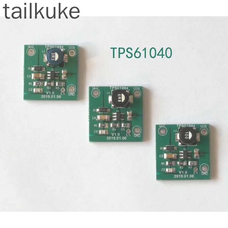 3pcs Tps61040 28uA Power Consumption Boost DC-DC, 5V, 9V, 12V, 15V Output Optional